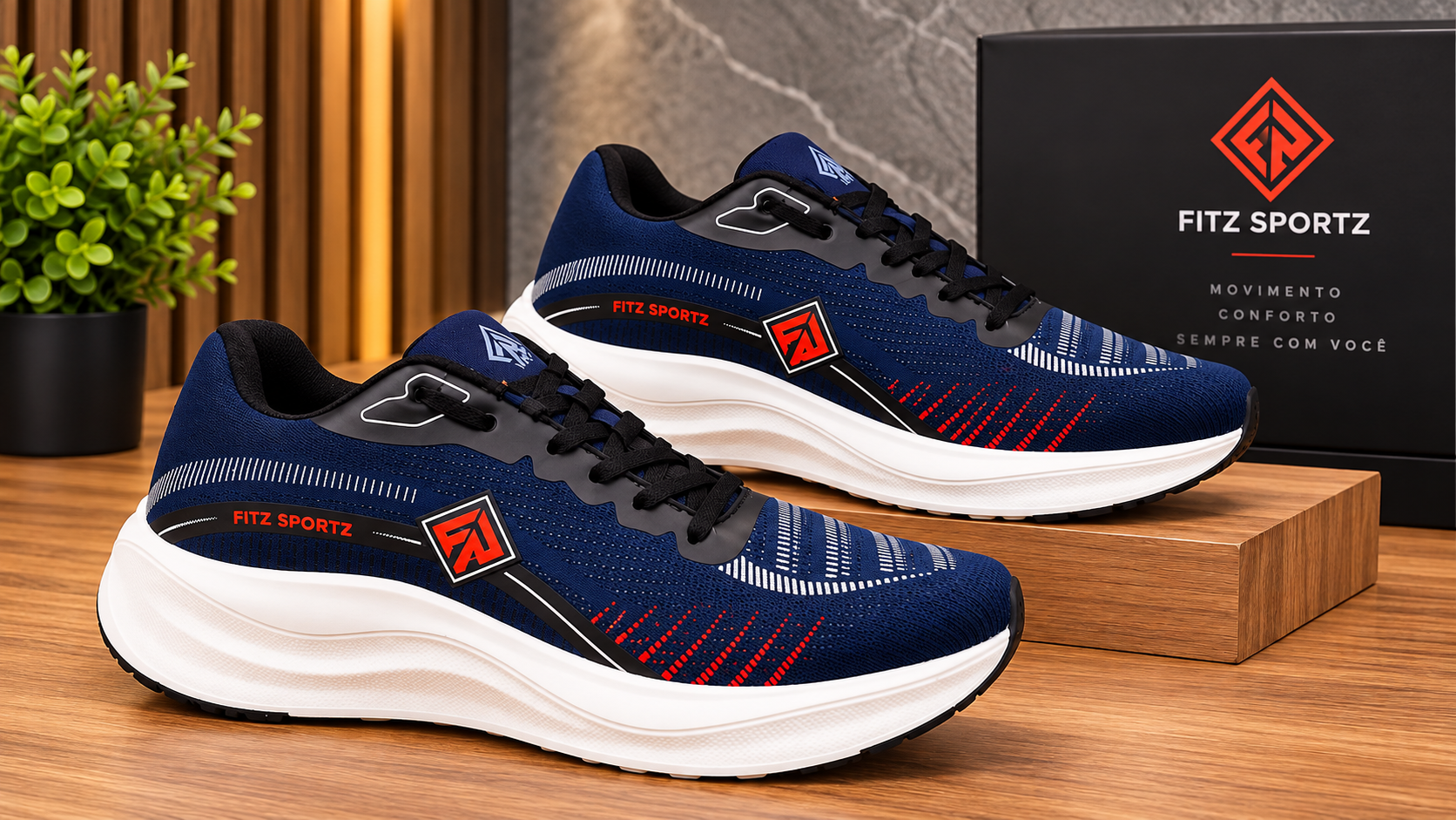 Tênis Feminino Fitz Sportz – Azul-Marinho - miniatura 4